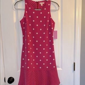 Riley & Rae Fuchsia Dress with White Dots
